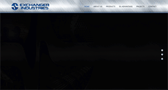 Desktop Screenshot of exchangerindustries.com