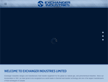 Tablet Screenshot of exchangerindustries.com